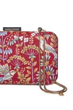 Pichhwai Clutch - Scarlet Red -Anita Dongre F22PCLUTCH1 Red 4