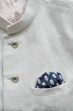 Ryaan Pocket Square - Navy -Anita Dongre F22PS4AC Navy 3