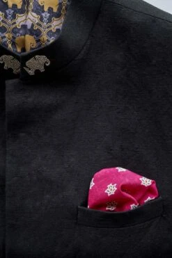 Umang Pocket Square - Fuchsia Pink -Anita Dongre F22PS5AC Pink 3