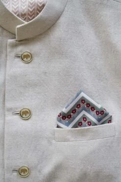 Ohas Pocket Square - Powder Blue -Anita Dongre F22PS6AC Pwbl 3