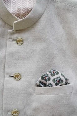 Deevij Pocket Square - Sage -Anita Dongre F22PS8AC Sage 3