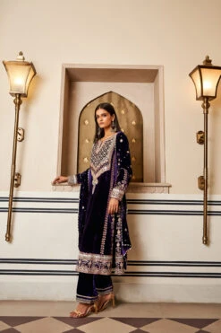 Taahira Suit Set - Violet -Anita Dongre F22R1 VividViolet 3