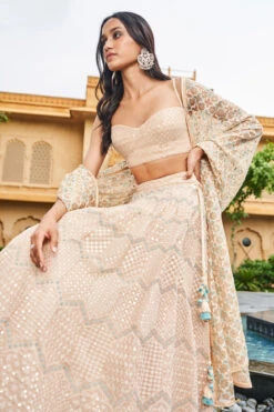 Aadhya Lehenga-Beige -Anita Dongre F22R88 Beige 4