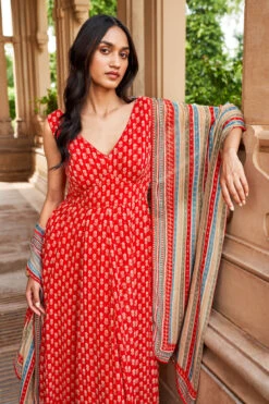 Janya Suit Set - Red -Anita Dongre F22RN164 Red 5