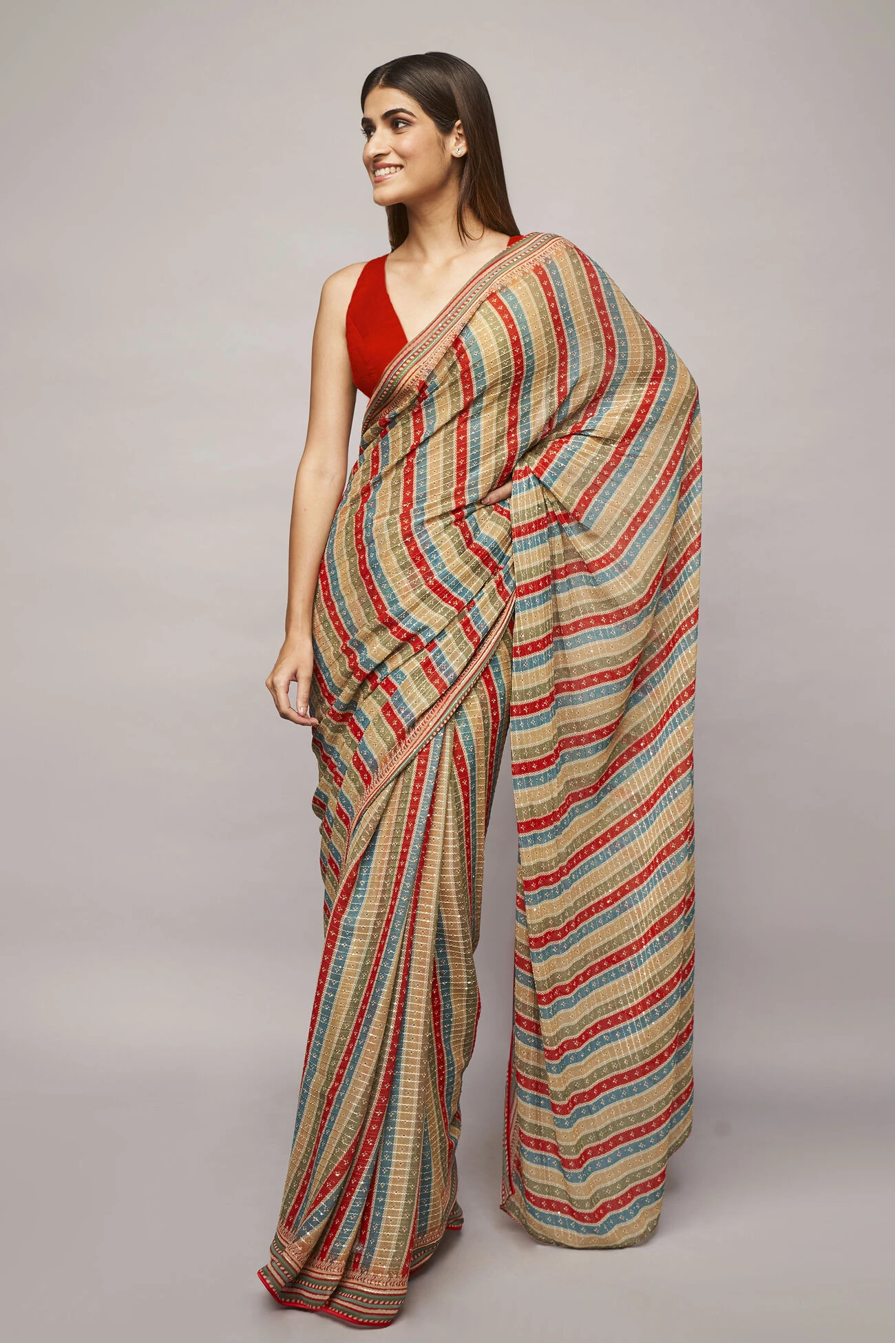 Alana Saree - Red 3 Alana Saree - Red