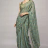 Alana Saree - Sage 2 Alana Saree - Sage -Anita Dongre F22RN183 Sage 1