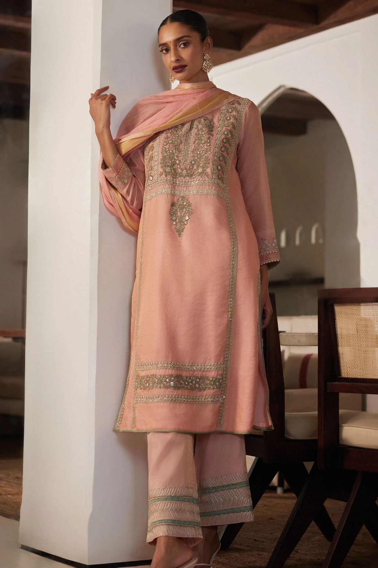 Zarna Suit Set - Blush 3 Zarna Suit Set - Blush