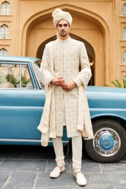 Ivaan Sherwani - Off White 7 Ivaan Sherwani - Off White -Anita Dongre F22SR11RSBS Off20White 4