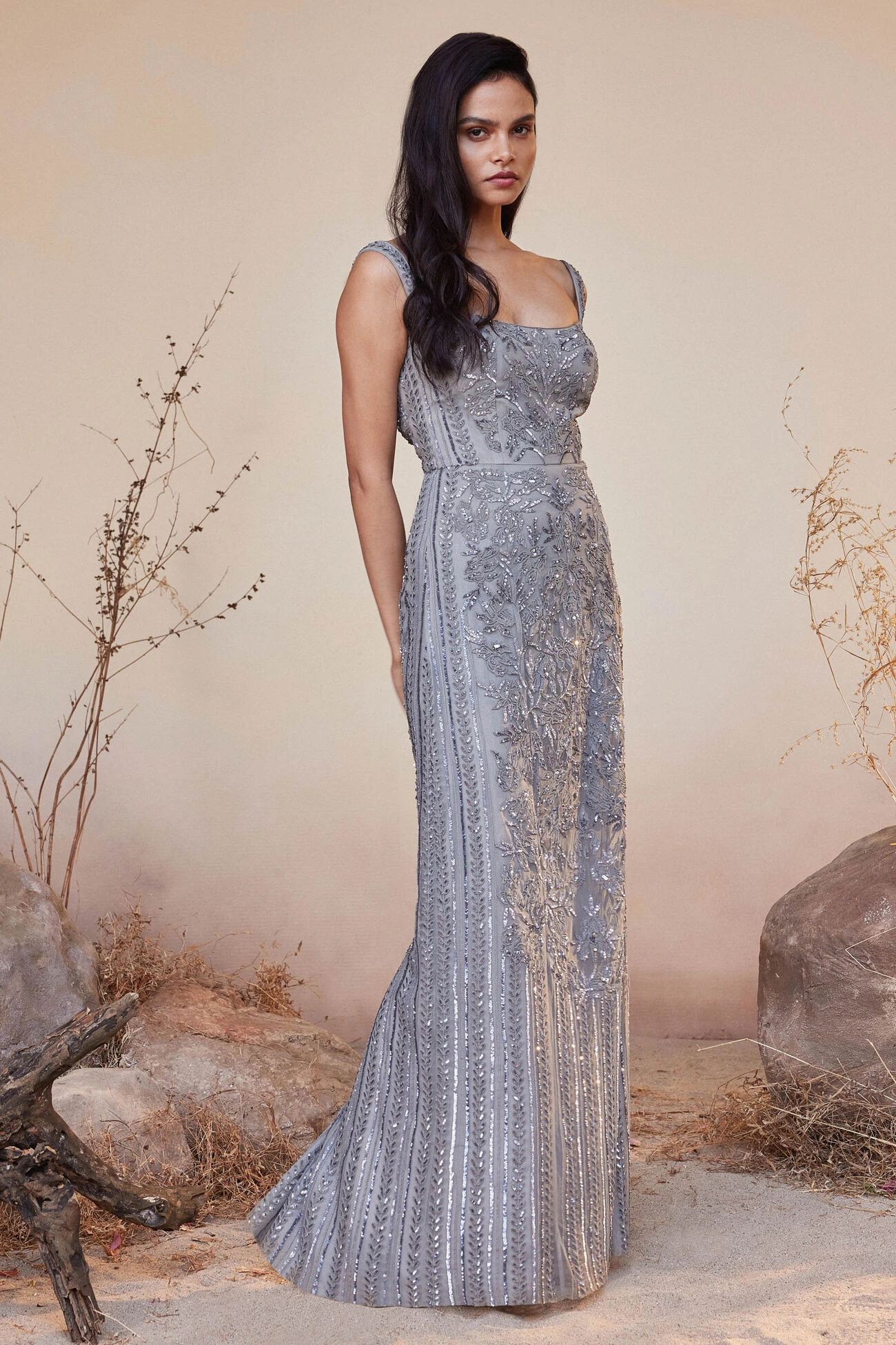 Stardust Gown - Grey 5 Stardust Gown - Grey - Image 3