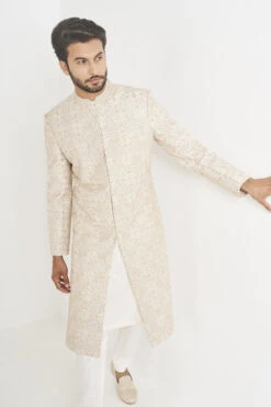 Dheer Sherwani - Off White 13 Dheer Sherwani - Off White -Anita Dongre F22SR18RSBS Cream 4