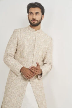 Dheer Sherwani - Off White 14 Dheer Sherwani - Off White -Anita Dongre F22SR18RSBS Cream 5
