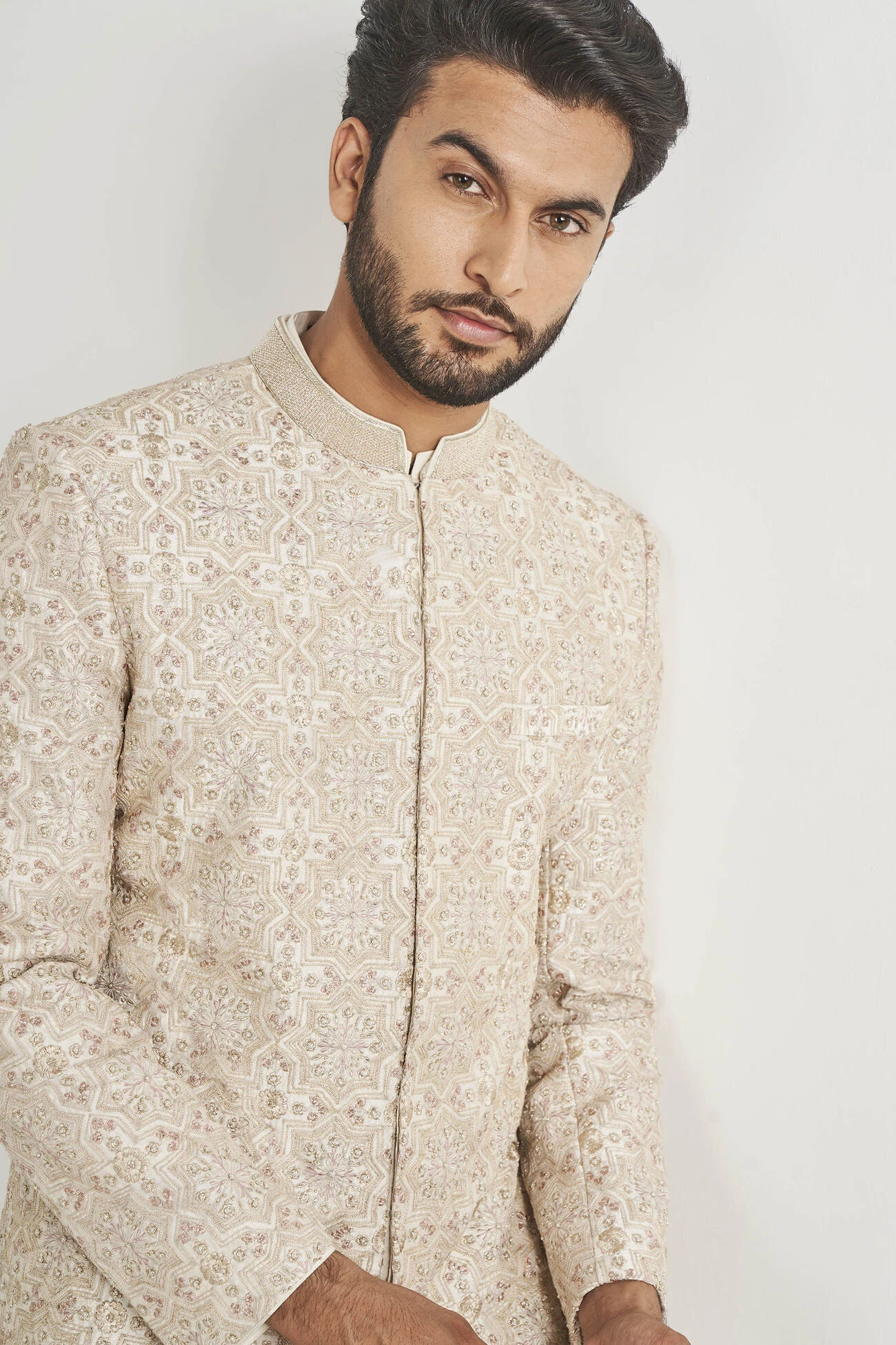 Dheer Sherwani - Off White 8 Dheer Sherwani - Off White - Image 6