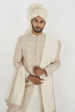 Dheer Sherwani - Off White 17 Dheer Sherwani - Off White -Anita Dongre F22SR18RSBS Cream 8