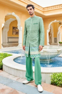 Elash Sherwani - Green -Anita Dongre F22SR2RSBS Green 3