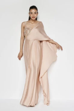 Aveline Saree - Hazelnut