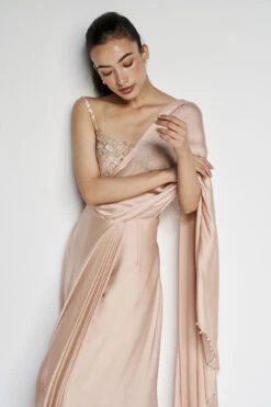 Aveline Saree - Hazelnut 15 Aveline Saree - Hazelnut -Anita Dongre F23A375 Hazelnut 6