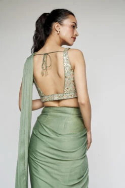 Starling Saree - Sage Green -Anita Dongre F23A377 Sage 5