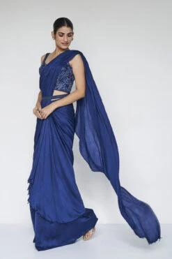Millaray Saree Set - Blue -Anita Dongre F23A391A Blue 3