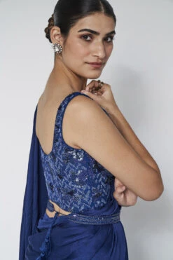 Millaray Saree Set - Blue -Anita Dongre F23A391A Blue 6