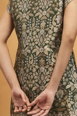 Symphony Of The Forest Dress - Green 8 Symphony Of The Forest Dress - Green -Anita Dongre F23AR706 Green 3