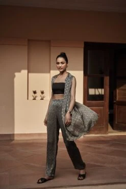 Breeze Overlayer Coord - Black -Anita Dongre F23G277 Black 4