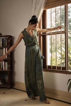 Ease Tassel Jumpsuit - Green