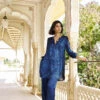 Riverine Coord - Navy Blue 2 Riverine Coord - Navy Blue -Anita Dongre F23G345 NYBL 1