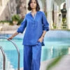 Lagoon Coord - Blue 1 Lagoon Coord - Blue -Anita Dongre F23G392 Blue 1