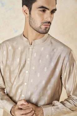 Faizan Kurta - Hazelnut -Anita Dongre F23M10K Salmon 5