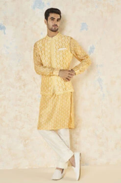 Udyan Nehru Jacket - Mustard