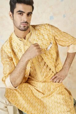 Udyan Nehru Jacket - Mustard -Anita Dongre F23M14B Mustard 3