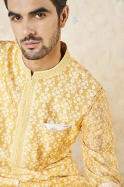 Udyan Nehru Jacket - Mustard -Anita Dongre F23M14B Mustard 4