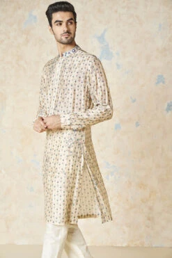 Sahan Kurta - Sand -Anita Dongre F23M18K Sand20Blue 4