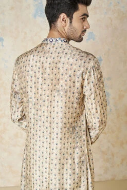 Sahan Kurta - Sand -Anita Dongre F23M18K Sand20Blue 6