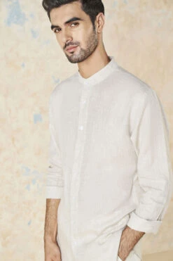 Anant Shirt - Natural -Anita Dongre F23M1SH Natural 4