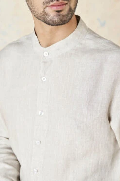 Anant Shirt - Natural -Anita Dongre F23M1SH Natural 5