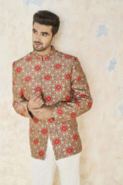 Zehab Bandhgala - Sage Green -Anita Dongre F23M20J Sagegreen 5