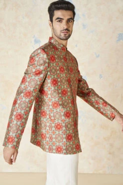 Zehab Bandhgala - Sage Green -Anita Dongre F23M20J Sagegreen 7