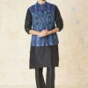 Adhrit Nehru Jacket - Blue