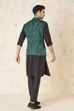 Adhrit Nehru Jacket - Green -Anita Dongre F23M22B Green 3