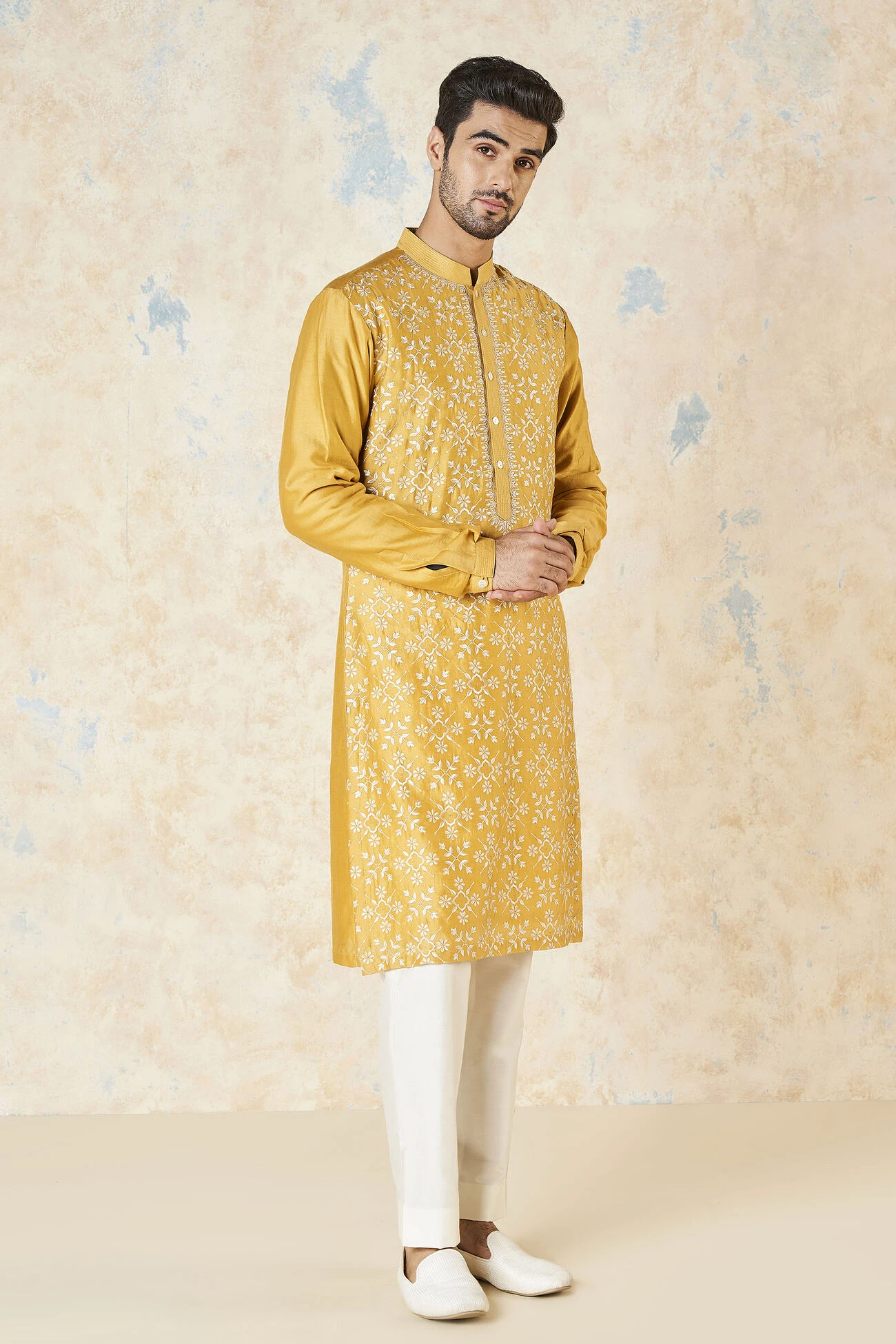 Udyan Kurta - Mustard 3 Udyan Kurta - Mustard