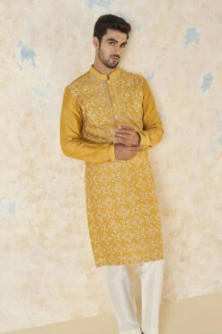 Udyan Kurta - Mustard 11 Udyan Kurta - Mustard -Anita Dongre F23M27K MSTD 4