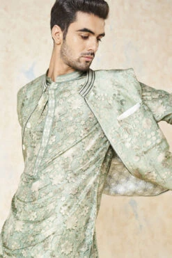Bhramar Nehru Jacket - Sage -Anita Dongre F23M28B Sage 9