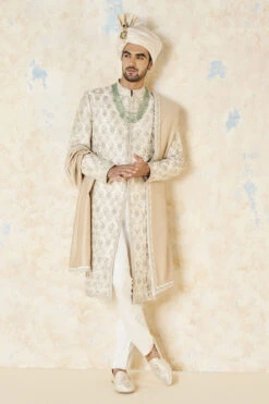 Aasvik Sherwani - Ivory