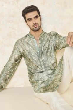 Bhramar Kurta - Sage -Anita Dongre F23M41K Sage 5