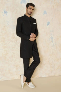 Yuven Sherwani - Black -Anita Dongre F23M5SR Black 3
