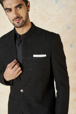 Yuven Sherwani - Black -Anita Dongre F23M5SR Black 5