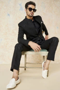 Yuven Sherwani - Black -Anita Dongre F23M5SR Black 6