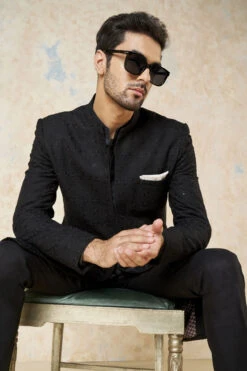 Yuven Sherwani - Black -Anita Dongre F23M5SR Black 8