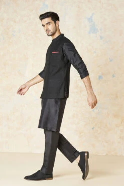 Akheel Nehru Jacket - Black -Anita Dongre F23M6B Black 3
